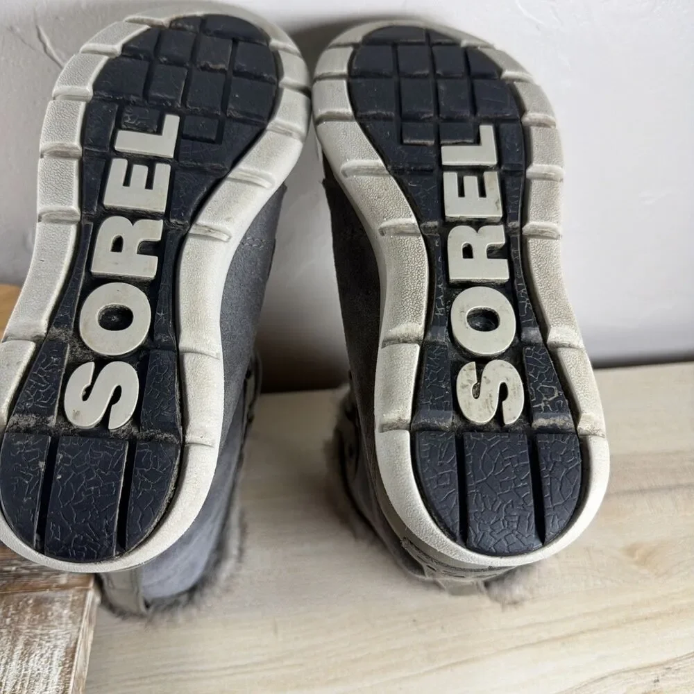 Sorel Explorer Joan Gray Winter Boots Sz 6 NL3039